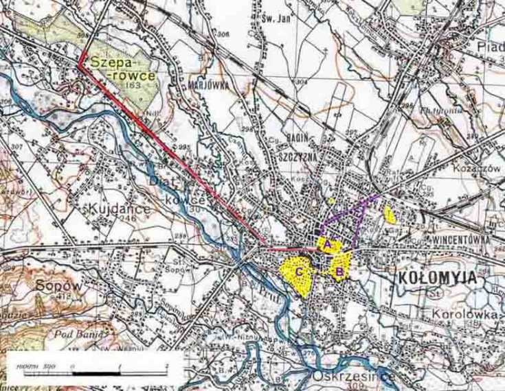 Kolomyja map 1942